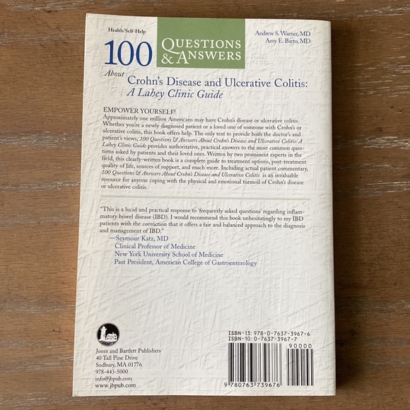 “Crohns Disease and Ulcerative Colitis” by Andrew S. Warner, MD Book - Picture 2 of 2